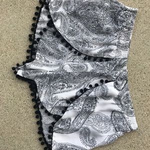 Zara Women Printed Flowy Shorts